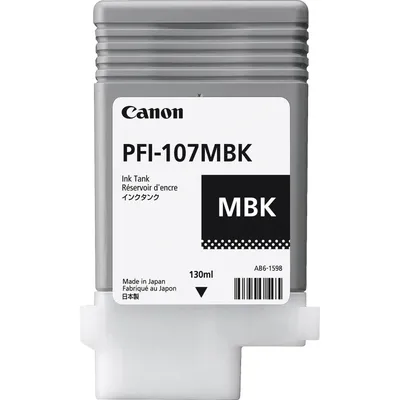 Tusz oryginalny CANON pfi107mbk 6704b001 matte czarny 130 ml