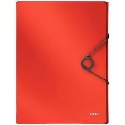 Teczka z gumką a4 LEITZ solid 45681020 czerwona pp 30mm