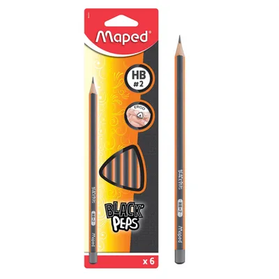 Ołówek MAPED blackpeps hb 6 szt flowpack