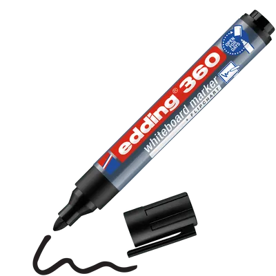Marker suchościeralny EDDING 360 czarny 1.5-3mm