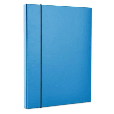 Teczka z gumką a4 OFFICE PRODUCTS niebieska tektura powlekana pp 40mm