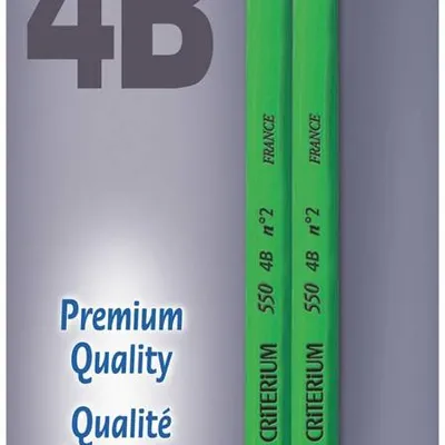 Ołówek ostrzonyy sześciokątny BIC criterium 550 4b 861130 4b blister 2szt