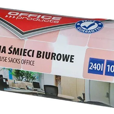Worki na śmieci ldpe OFFICE PRODUCTS czarne 240l 10szt.