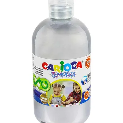 Farba tempera Carioca 40427/20 170-2714 500ml srebrna