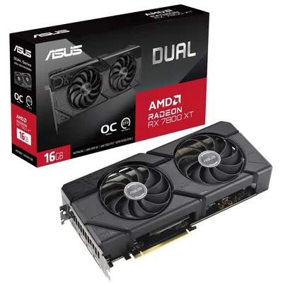 Asus karta graficzna dual radeon rx 7800 xt oc edition 16gb gddr6dual-rx7800xt-o16g