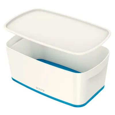 Pojemnik do przechowywania 318x191x128mm LEITZ mybox wow z pokrywą 52291036 niebieski