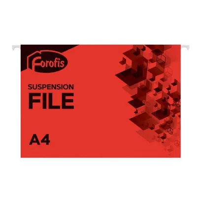 Teczka zawieszana a4 FOROFIS 91610 czerwona karton 200g/m2