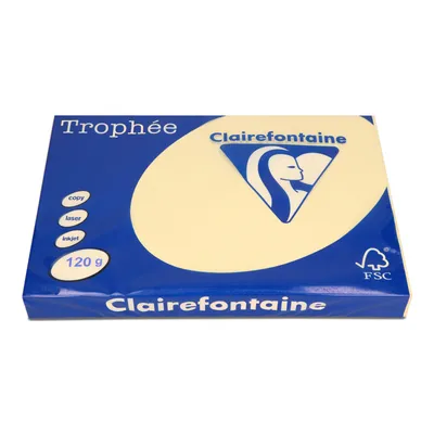 Papier ksero kolor a3 TROPHEE kremowy 120g 250 ark