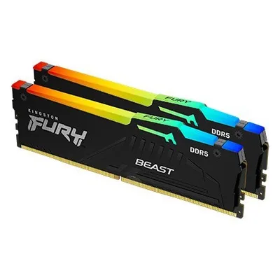 Kingston pamięć ddr5 fury beast rgb 32gb(2*16gb)/6000 cl30 expo czarna