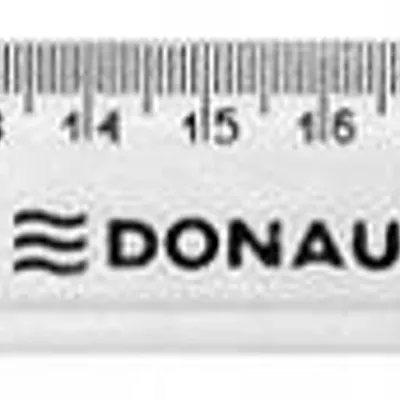 Linijka plastikowa 30cm DONAU przezroczysta