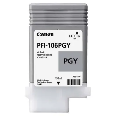 Canon oryginalny ink / tusz pfi106pgy, photo grey, 130ml, 6631b001, CANON ipf-6300,6400