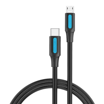 Kabel usb-c 2.0 do micro usb Vention covbh 2a 2m czarny