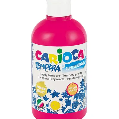 Farba tempera Carioca ko027/37 170-2590 500ml neon różowa