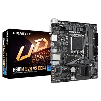 Gigabyte płyta główna h610m s2h v3 ddr4 s1700 2ddr4 dp/hdmi m.2 matx