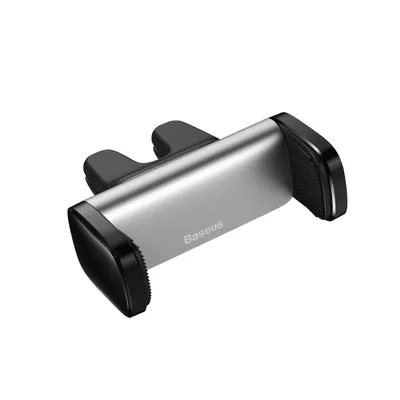 Zaciskowy uchwyt samochodowy do kratki Baseus steel cannon (srebrny)