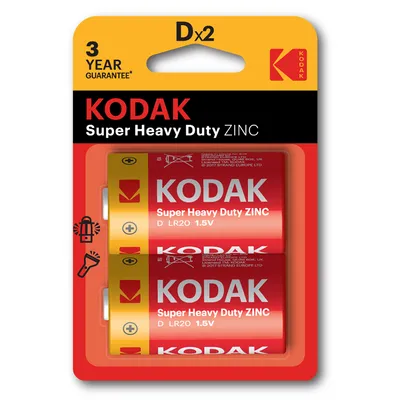 Bateria cynkowa d (r20) KODAK zinc super heavy duty 30946385/b 2szt