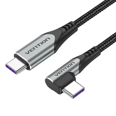 Kabel kątowy usb 2.0 Vention takhg c do c 5a 1,5m (szary)