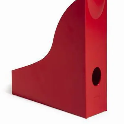 Pojemnik na czasopisma z uchwytem a4 (73x306x241mm) DURABLE basic 1701711080 czerwony