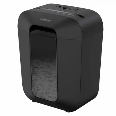 Niszczarka a4 Fellowes lx45 4400501 czarna 8krt ścinki 4x37mm 17 litrów