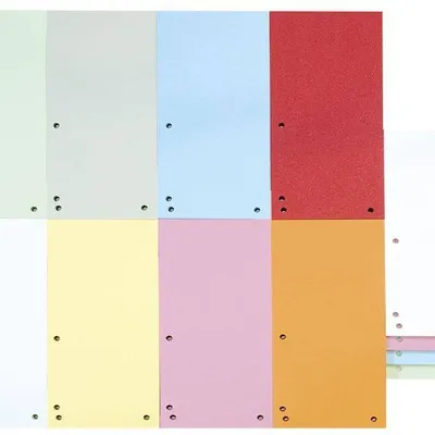 Przekładki 1/3 a4 DONAU żółte karton 190g/m² 100szt