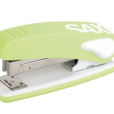 Zszywacz metalowy SAX 239 design jasnozielony 25 kart