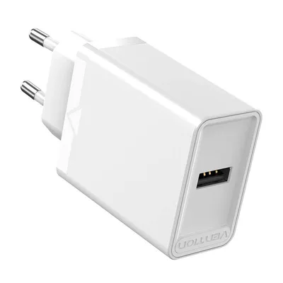 Ładowarka sieciowa usb-a Vention faaw0-eu 12w 2.4a (biała)