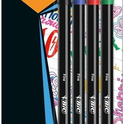 Cienkopis BIC intensity fine 942082 mix*4 blister 4szt