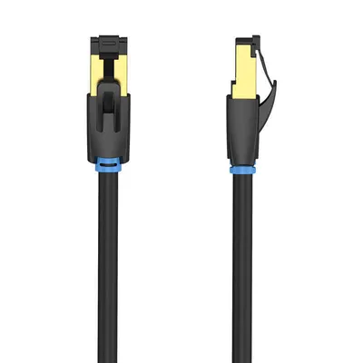 Kabel sieciowy cat8 sftp Vention ikabn rj45 ethernet 40gbps 15m czarny