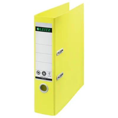 Segregator a4 LEITZ 180° recycle 80 mm 10180015 żółty