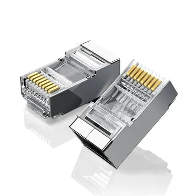 Metalowa wtyczka rj45 UGREEN nw111 ethernet, 8p/8c, cat.6, utp (10szt.)