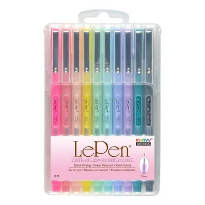 Cienkopis UCHIDA 4300-10p lepen pastel mix*10 0.3mm 10szt