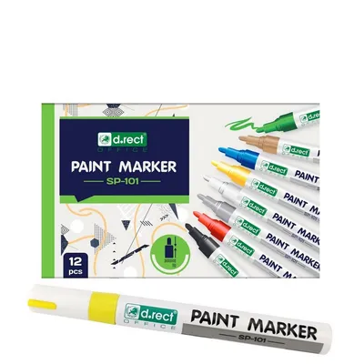 Marker olejowy D.RECT sp-101 żółty 2-4.5mm