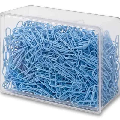 Spinacze okrągłe 28mm VICTORY OFFICE PRODUCTS 6028kp800-073 pastelowe ciemnoniebieskie metalowepowlekane w pojemniku plastikowym 800szt