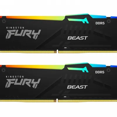Kingston pamięć ddr5 fury beast rgb 32gb(2*16gb)/6000 cl36