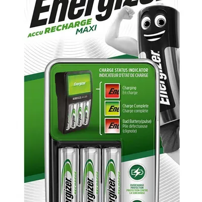 Ładowarka ENERGIZER maxi + 4 szt. akumulatorków power plus aa