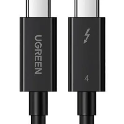 Kabel usb-c do usb-c UGREEN us501, gen3, 100w, 4k, 0.8m (czarny)