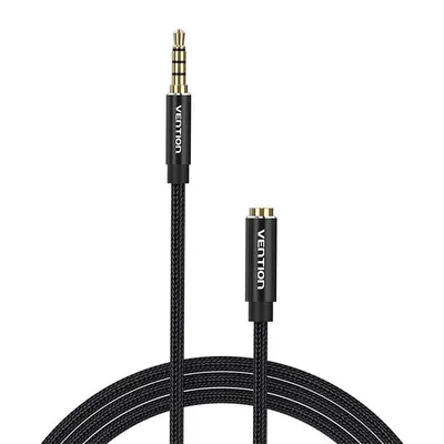 Kabel audio trrs 3,5mm męski do 3,5mm żeński Vention bhcbj 5m czarny