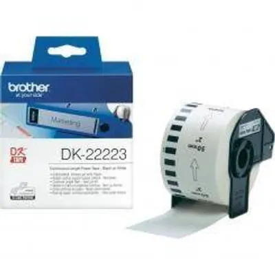 Tasiemka oryginalna czarny/białe BROTHER dk22223 50mm x 30.48 m