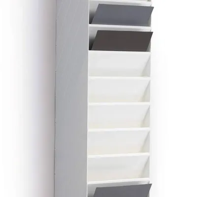 Zestaw pojemników na dokumenty pionowy a4 DURABLE flexiboxx 1709763010 biały 12szt