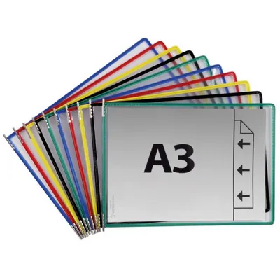 Panele prezentacyjne poziome a3 czarne djois x TARIFOLD 10szt