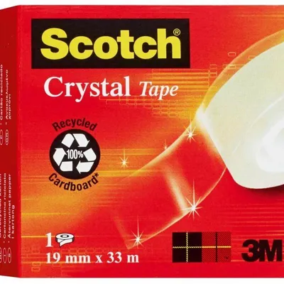 Taśma biurowa 19mm33m 3m scotch® crystal clear 600 bezbarwna