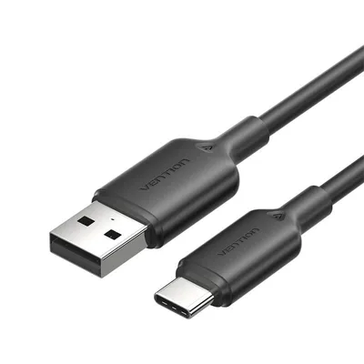 Kabel usb 2.0 a do usb-c 3a Vention ctqbf 1m (czarny)