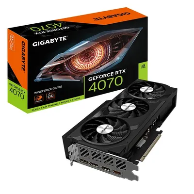 Gigabyte karta graficzna geforce rtx 4070 windforce 12gb gddr6x 192bit 3dp/hdmi