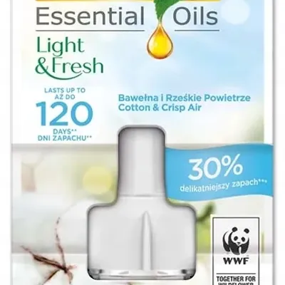 Wkład do odświeżacza air wick electric bawełna&świeże powietrze 19ml