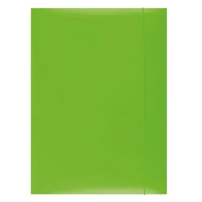 Teczka z gumką a4 OFFICE PRODUCTS zielona karton 300gsm