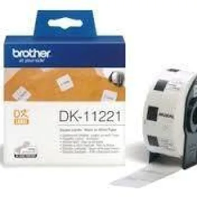 Tasiemka oryginalna czarny/białe BROTHER dk11221 23mm x 23 m