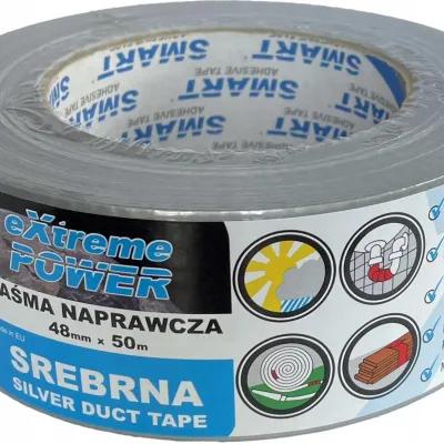 Taśma naprawcza 48mmx50m srebrna extreme power SMART