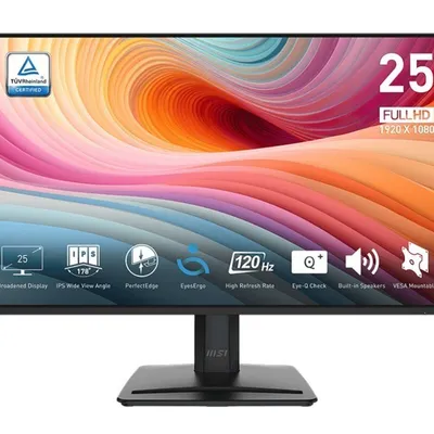 Msi monitor pro mp251 e2 24.5 cala led/fhd/flat/120hz/black