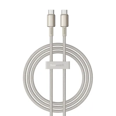 Kabel usb-c do usb-c Baseus tungsten gold, 100w, 1m (złoty)