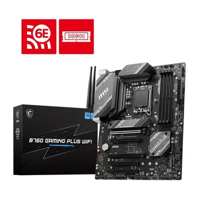 Msi płyta główna b760 gaming plus wifi s1700 4ddr5 dp/hdmi atx